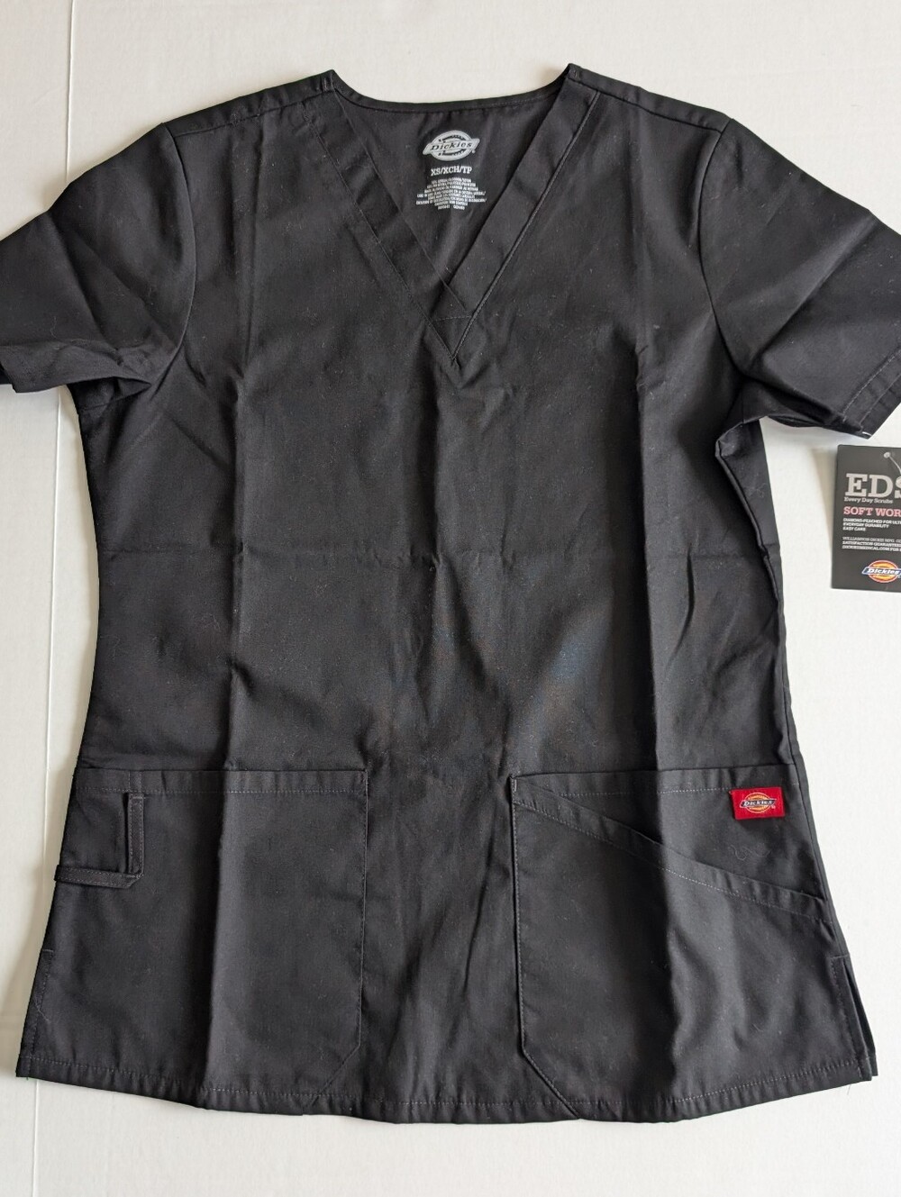 Brand New Dickies eds Signature Black Missy Fit with Multiple Patch Pockets XS